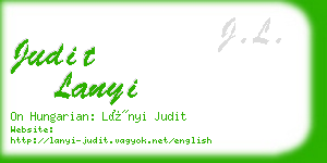 judit lanyi business card